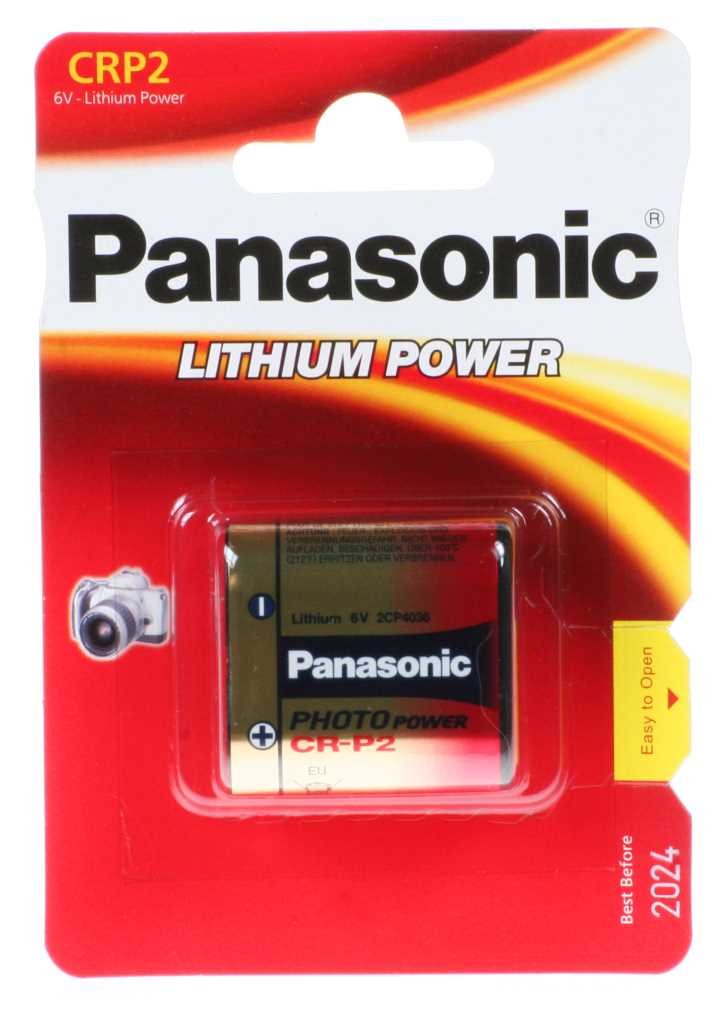 13609_0 Panasonic CRP2, CR-P2 Photo Power 6V Lithium Batterie