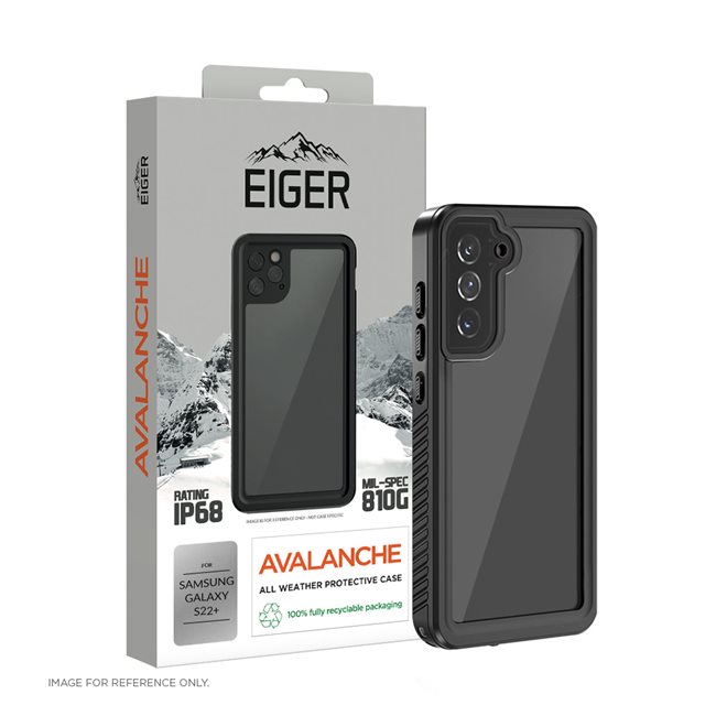 26320_0mOZVVT7CFCvM1 EIGER SAMSUNG GALAXY S22+ OUTDOOR-COVER LAWINENHÜLLE SCHWARZ