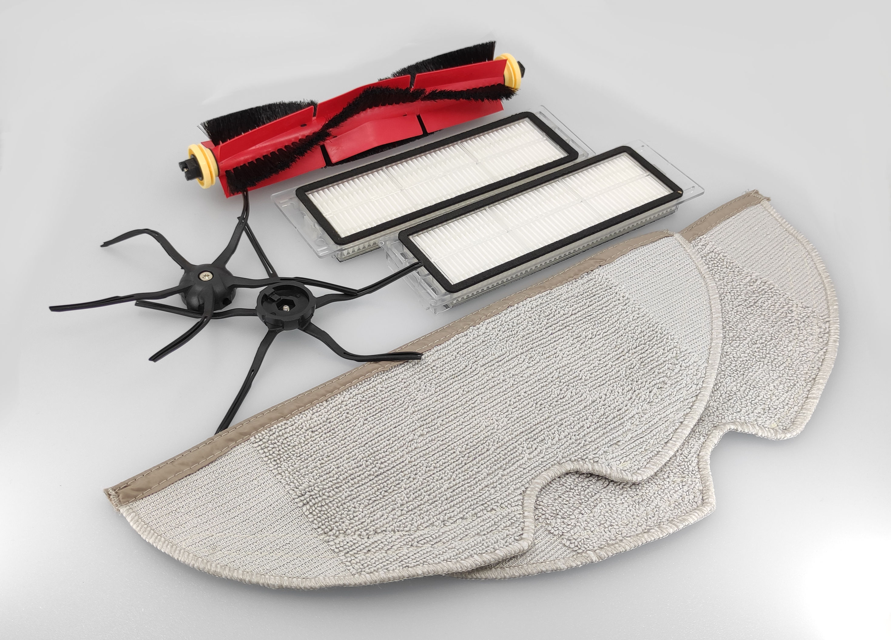 23981_0 Filter + Bürsten Set passend für Roborock / Xiaomi Schwarz