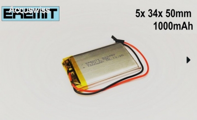 24941_0psZqo0Rb2gGsU Akku 503450, 053450 3.7V 1000mAh Li-Polymer JST-GH 1.25mm Stecker