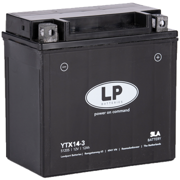 24759_0GvLXbuag0Ilmo LP YTX14-3 SLA Motorradbatterie 51205 12V 12Ah