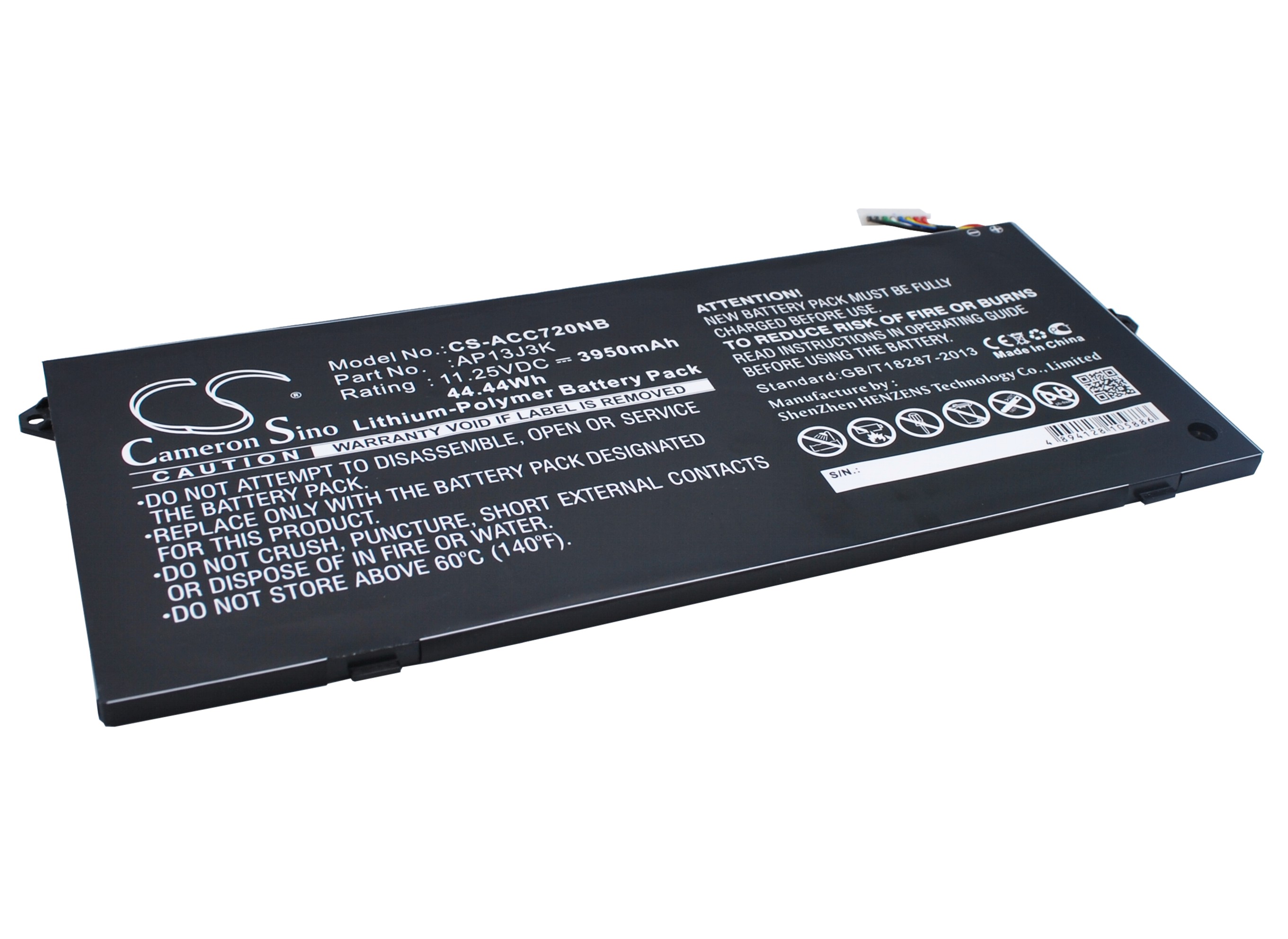 25437_0C6AcVEK7wx02N Akku ersetzt Acer 31CP5/65/88, AP13J7K passend für Chromebook 11, 14, C720, C740