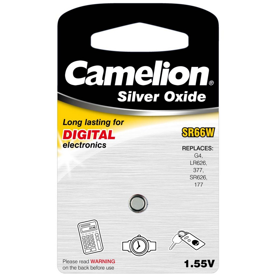 17640_03HFdqeyEMgQWg Camelion SR66W, V377, SR626SW, G4 Knopfzelle