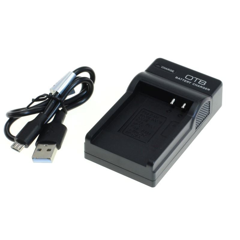27198_0FbHNsmC1mITfK Chargeur de batterie OTB compatible avec Panasonic S005, NP-70, BP-125A