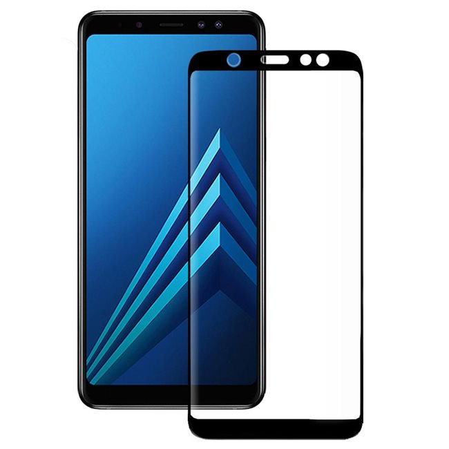 26436_0fKApYulDKDQFA EIGER SAMSUNG GALAXY A6+ (2018) ÉCRAN-VERRE 3D-BOÎTIER-VERRE-AMICAL CLAIR