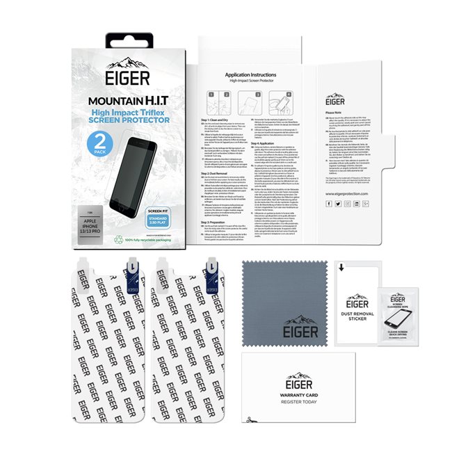 26163_1byFuMK5R5OSrS EIGER APPLE IPHONE 14/13/13 PRO DISPLAY-GLAS (2ER PACK) HIGH-IMPACT TRI FLEX