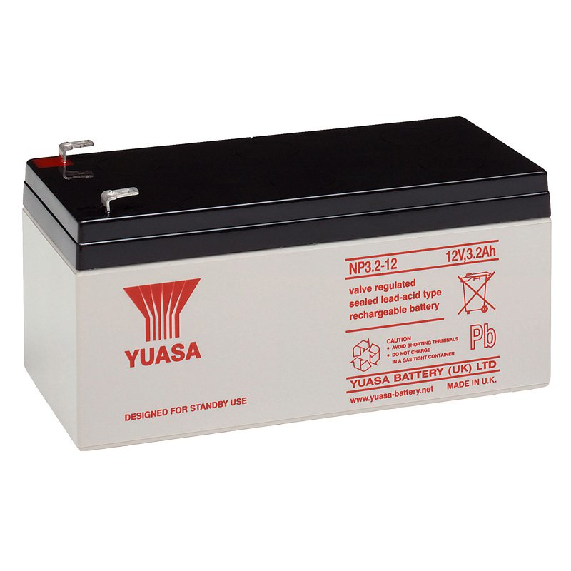 Yuasa NP3.2-12 Batterie au plomb 12V 3.2Ah