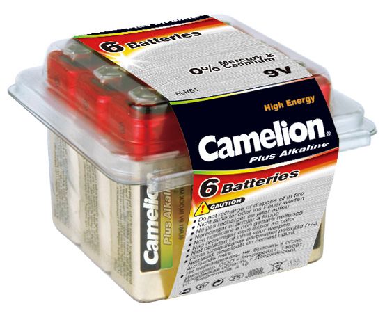 18573_0IB9UO6vcNfL24 Camelion Plus Alkaline 9V Block, 6LR61, 6AM6 6er Pack
