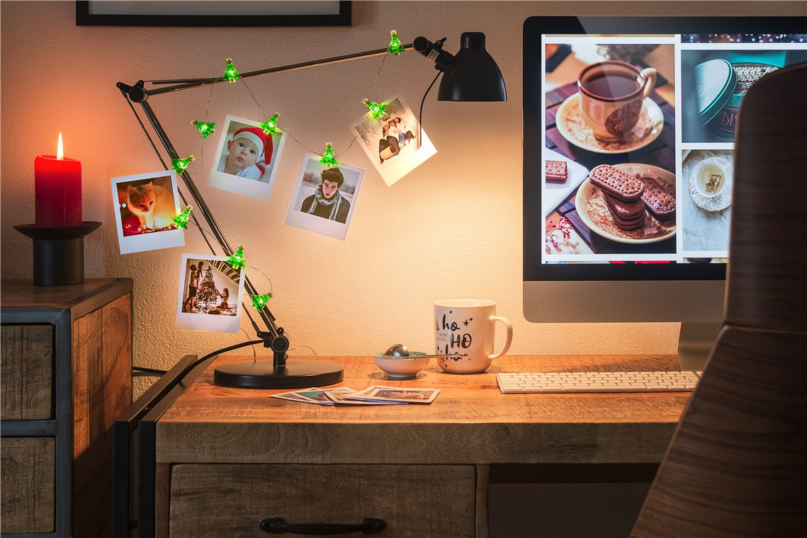 27242_1UP6mxbqH6xF5p 10er LED-Fotoclips-Lichterkette "Tannenbaum"