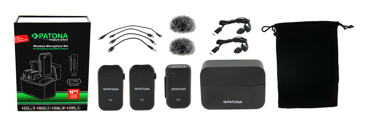 26835_0bMQcQmMHGai9u Drahtloses Mikrofonsystem für Smartphones und DSLR Kameras