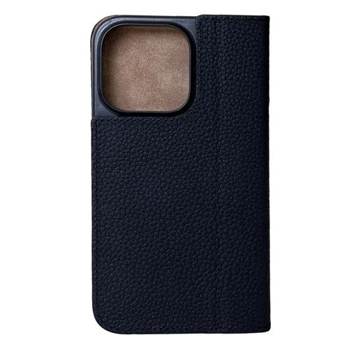 27119_1jEywXOcEuetQE iPhone 15 Pro Max, Marc schwarz, Book-Cover Echtleder